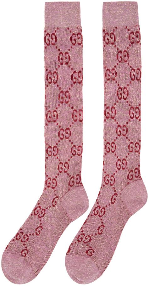 glitter pink gucci socks|gucci tiger socks.